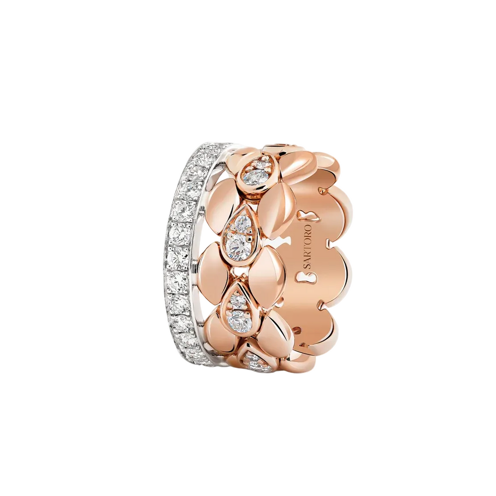 Bague Sartoro Dualité Two Tone Medium DUAL-R8RWG