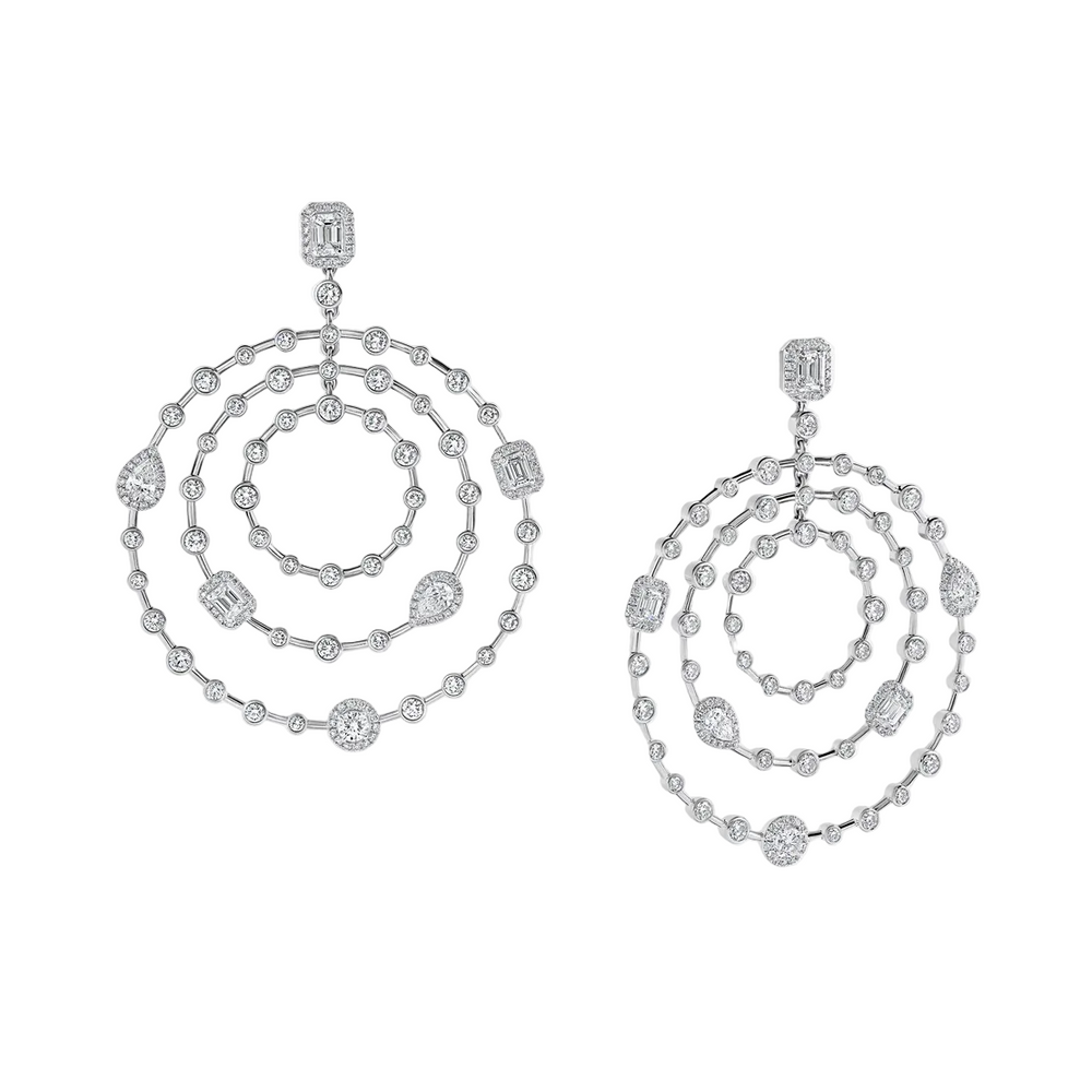 Boucles d'oreilles Sartoro Trilogie Radiance Signature TRIL-E2YWG