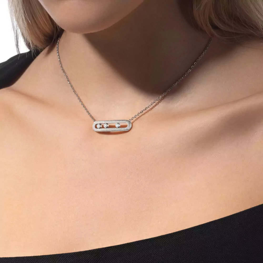 Collier Messika Move Classique Ciselé 14667-WG