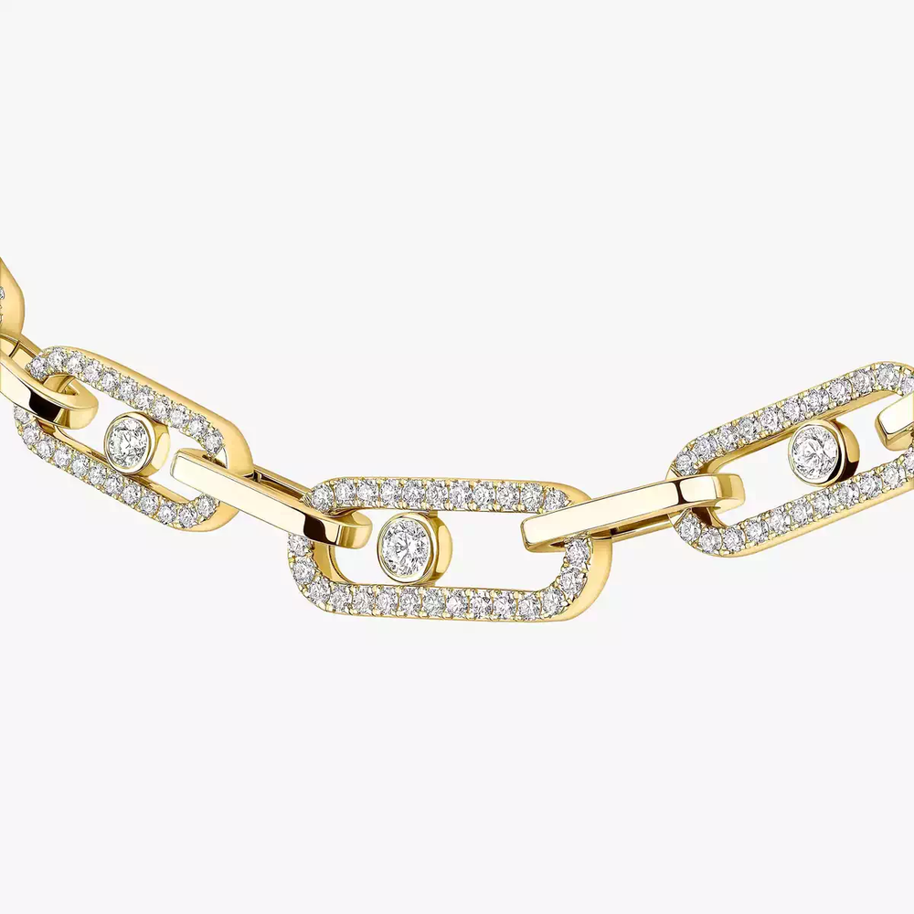 Collier Messika Move Link pavé 14042-YG