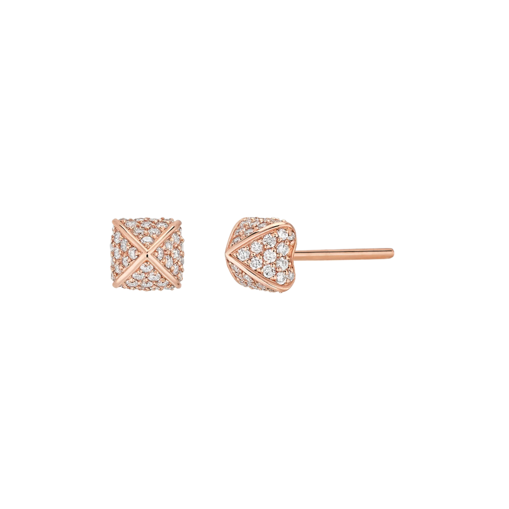 Boucles d'oreilles Korloff Korlove Or rose et diamants petit modèle - JKVE01PG/D