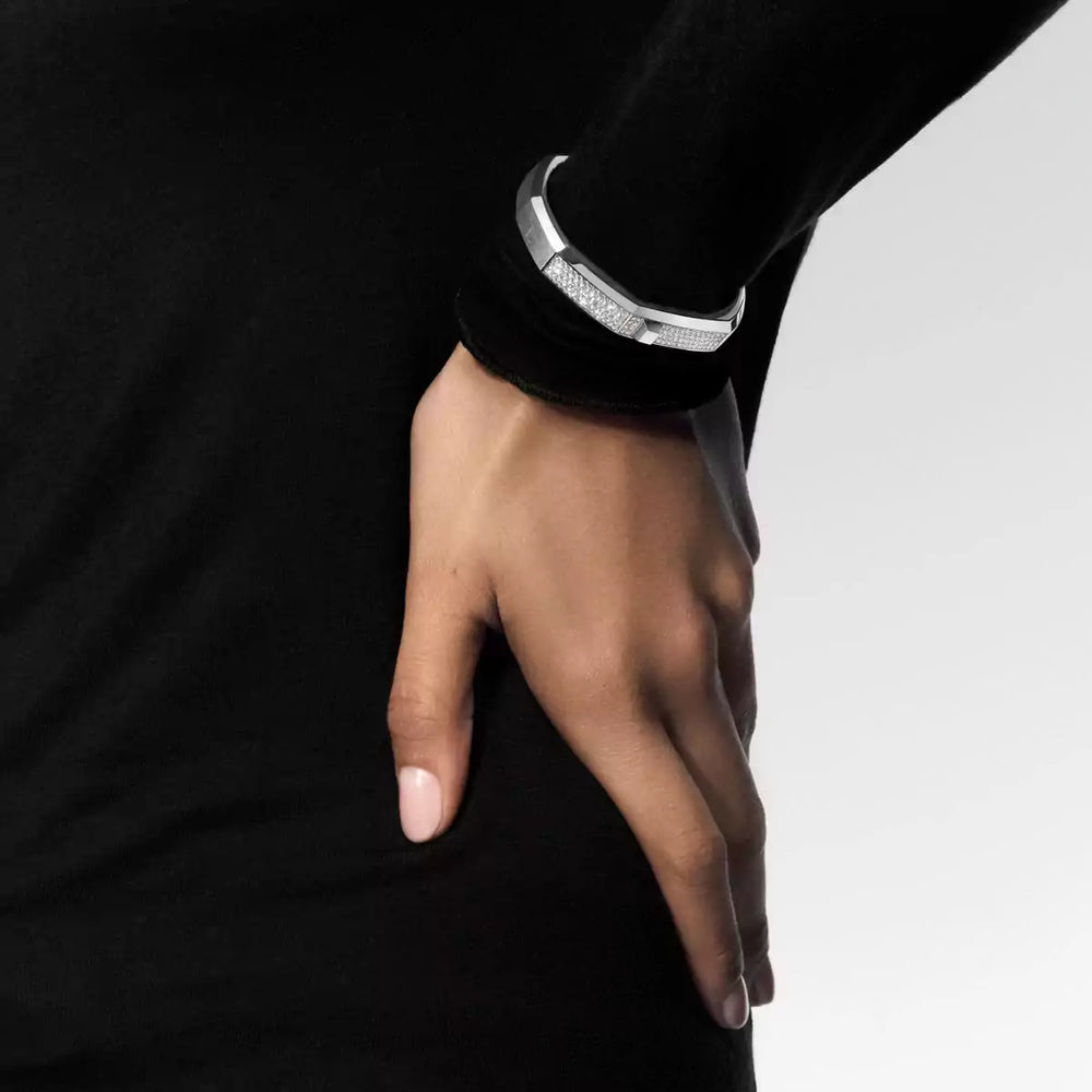 Bracelet Messika Moderniste Pavé GM 13829-WG