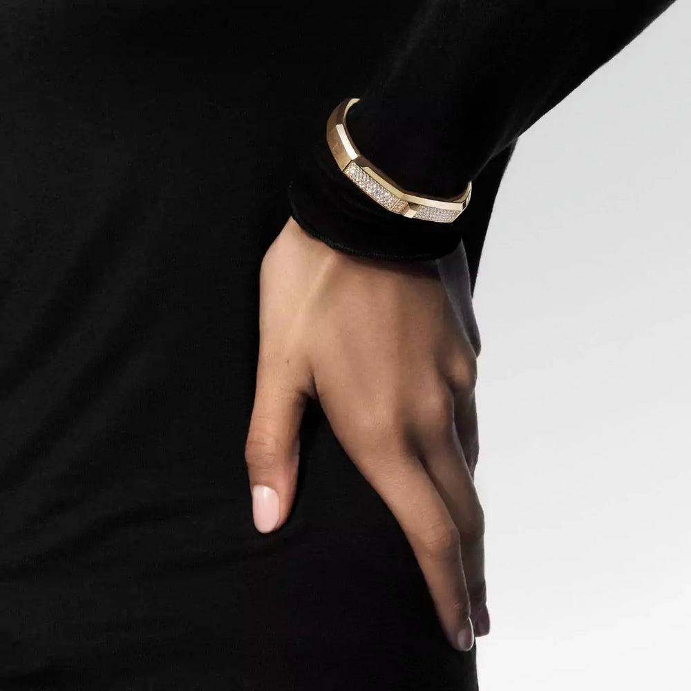 Bracelet Messika Moderniste Pavé GM 13829-YG