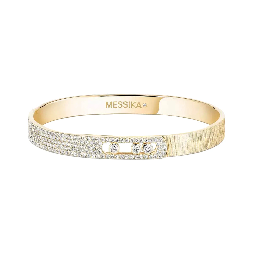 Bracelet Messika Move Noa semi-pavé ciselé14501-YG