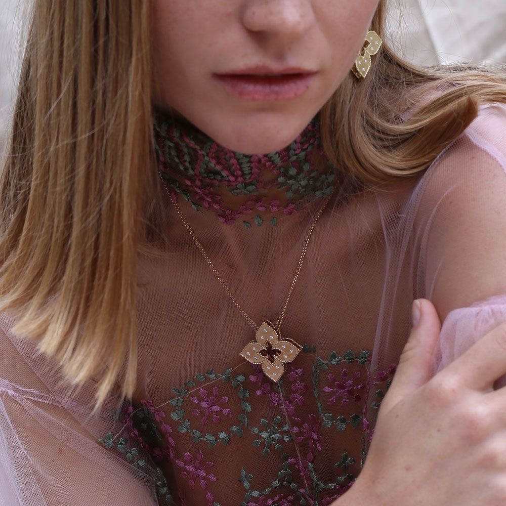 PENDENTIF PRINCESSE VÉNITIENNE AVEC DIAMANTS - ADR777CL1247_YW