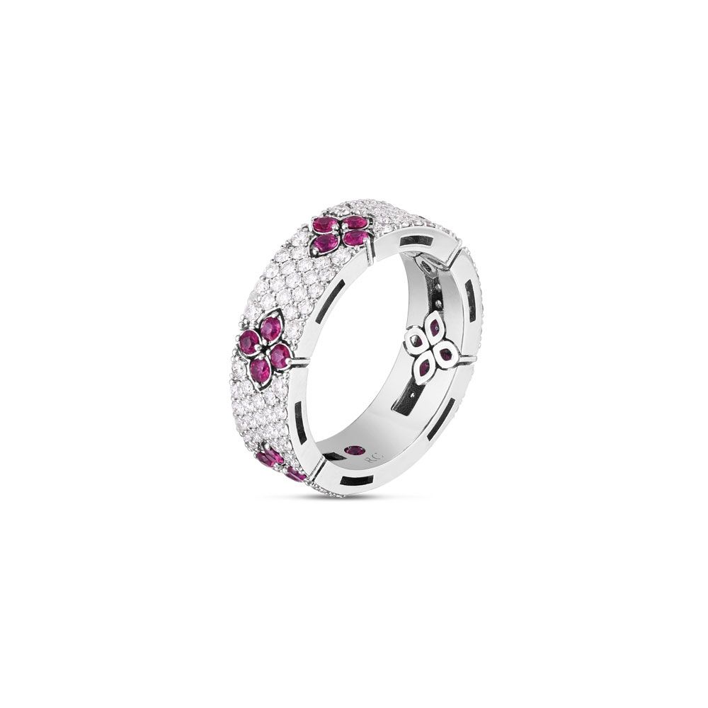 BAGUE LOVE IN VERONE AVEC DIAMANTS ET RUBIS - ARD888RI2044_W