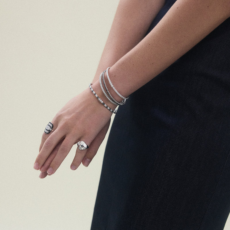 BAGUE PETITE MY WAY ÉMAIL, DIAMANTS & ARGENT - FSJ401