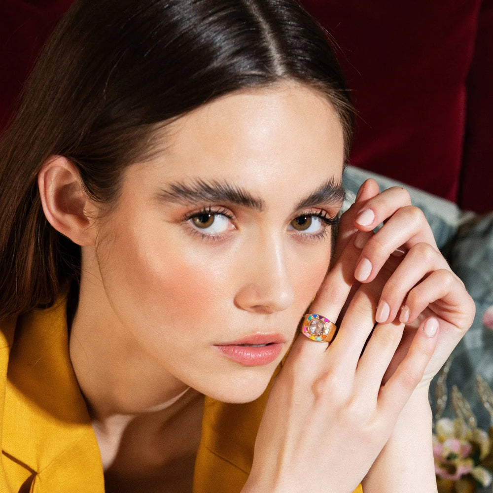 Bague Van Den Abeele Stella rainbow
