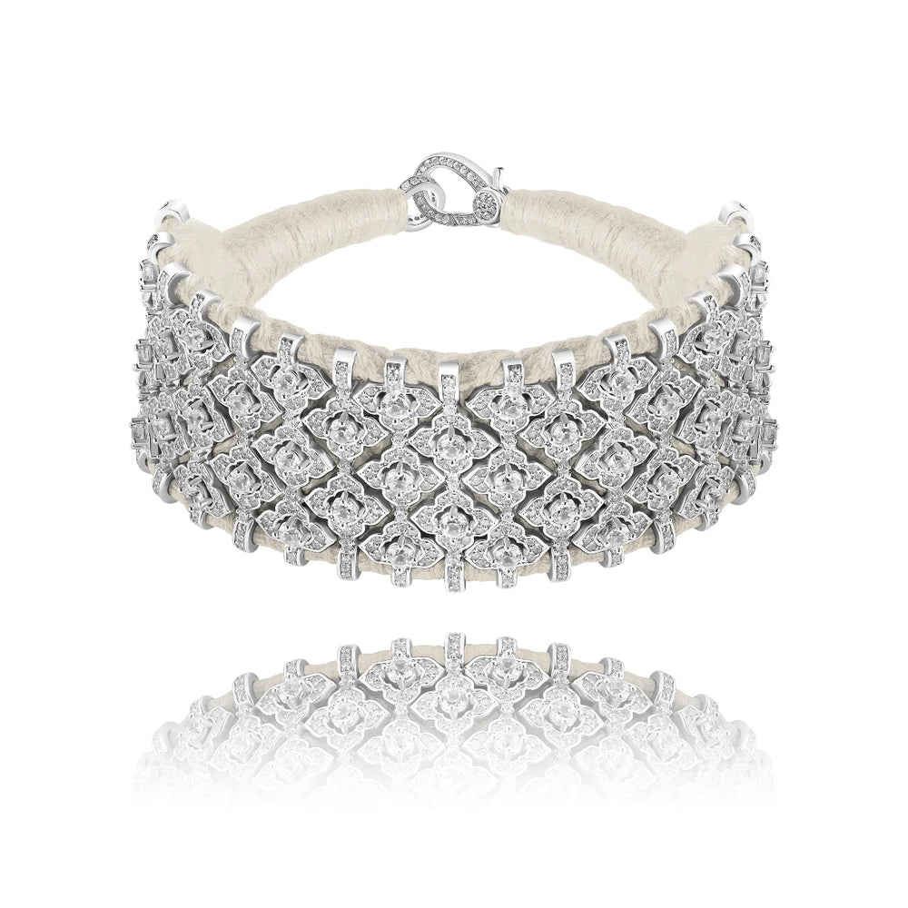 Bracelet Van Den Abeele Bahia Vanille - Zircon