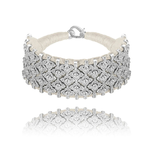Bracelet Van Den Abeele Bahia Vanille - Zircon