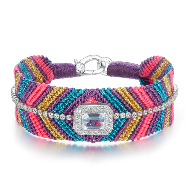 Bracelet Van Den Abeele Biggie Violet - Topaze