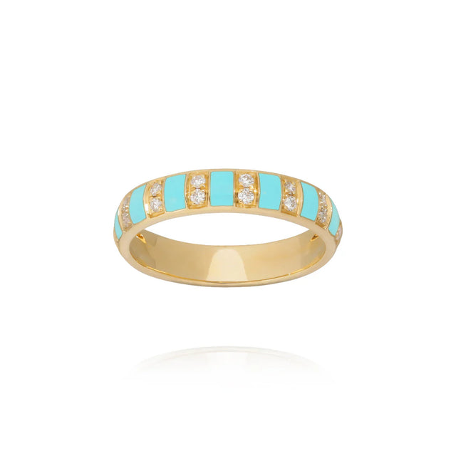 Bague Van Den Abeele Billie Aqua