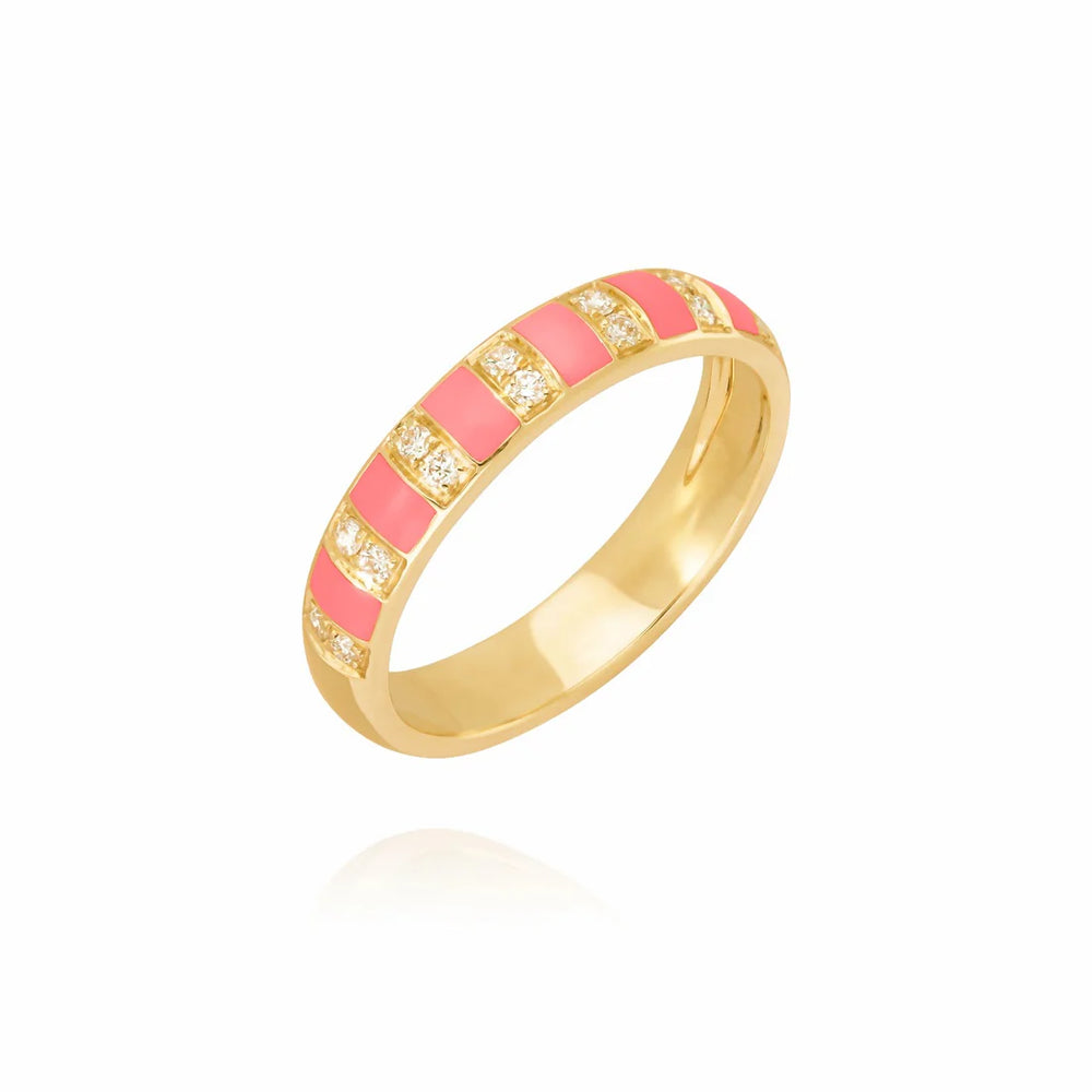 Bague Van Den Abeele Billie Corail fluo