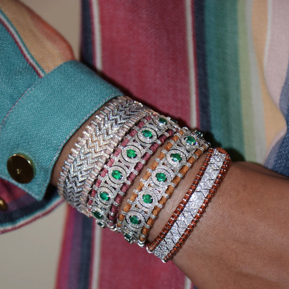 Bracelet Van Den Abeele Sao Paulo Blush - Émeraudes