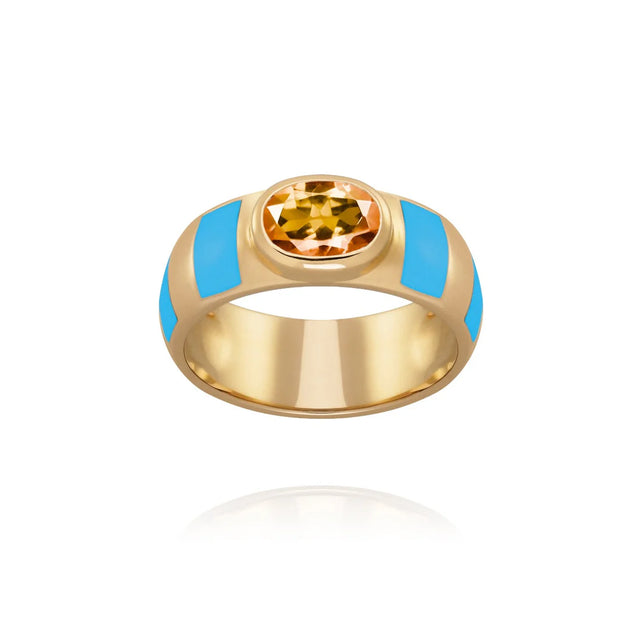 Bague Van Den Abeele Delphine bleu roi