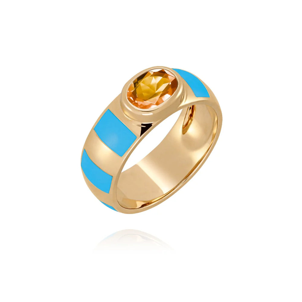 Bague Van Den Abeele Delphine bleu roi