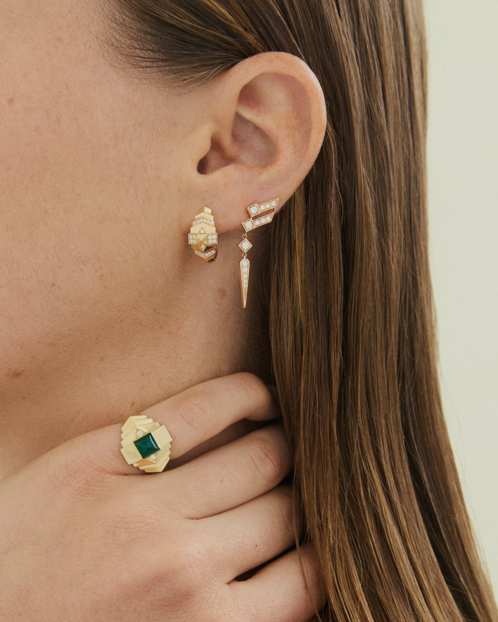 Créoles Rockaway Mini Pyramide - FSJ710