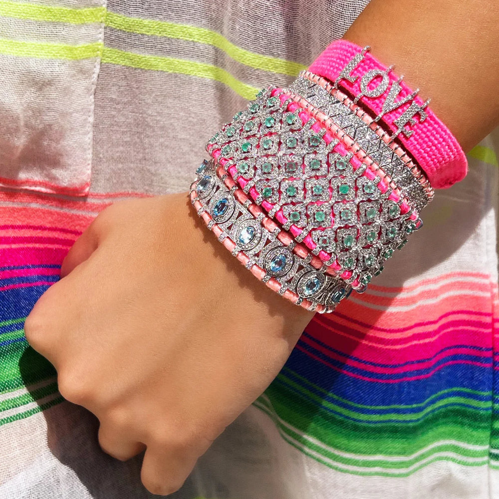 Bracelet Van Den Abeele Janeiro corail fluo