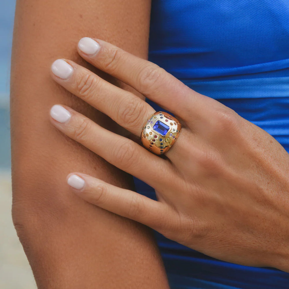 Bague Van Den Abeele Marteen Or tanzanite - Rainbow