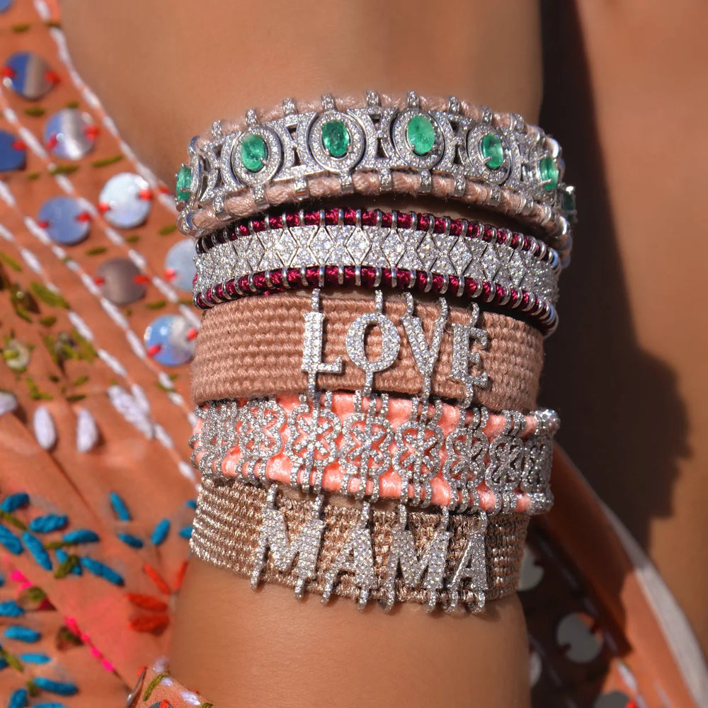 Bracelet Van Den Abeele Salvador corail fluo