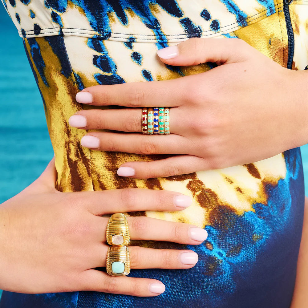 Bague Van Den Abeele Billie Aqua