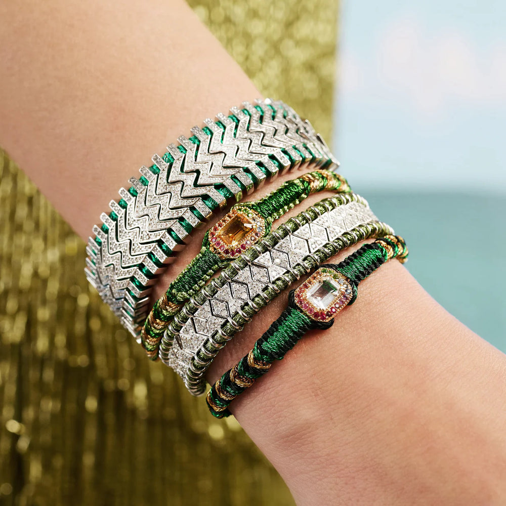 Bracelet Van Den Abeele amy pin - citrine