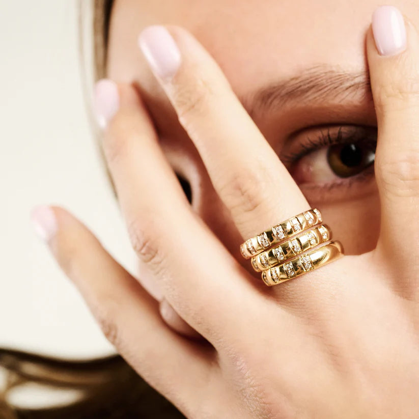 Bague Van Den Abeele Billie or jaune