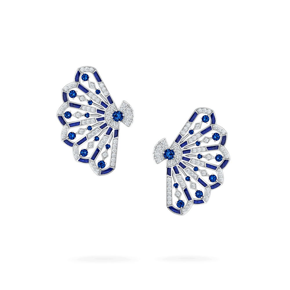 Boucles d'oreilles Fanfare Symphony en diamant et saphir - 2017311