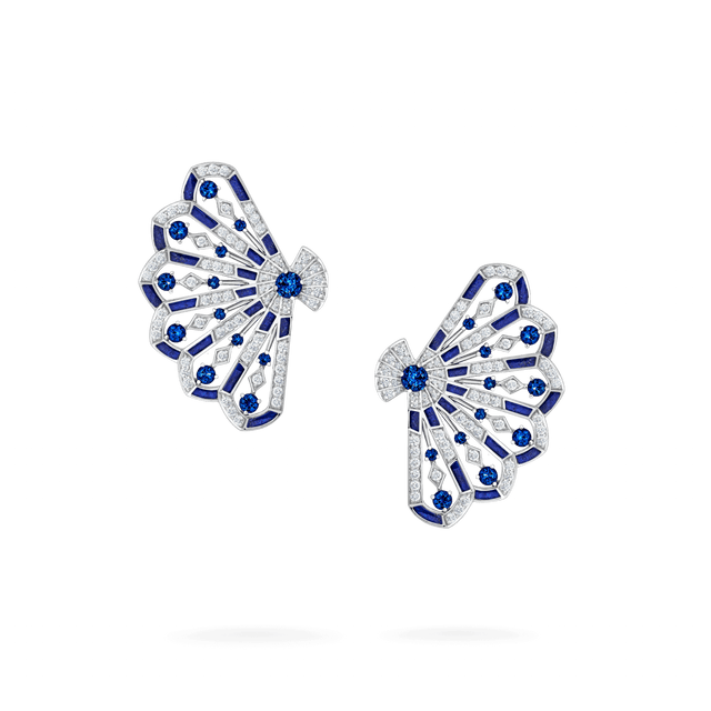 Boucles d'oreilles Fanfare Symphony en diamant et saphir - 2017311