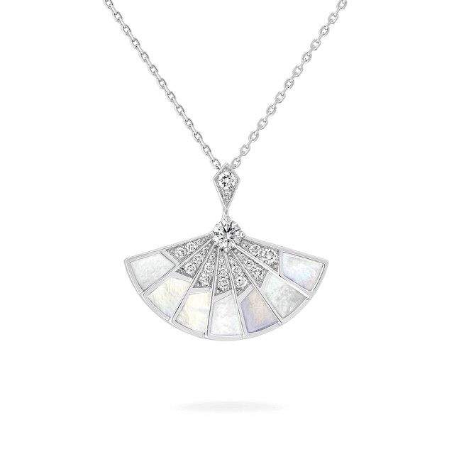 Pendentif coulissant Fanfare Symphony en diamant et nacre - 2018263