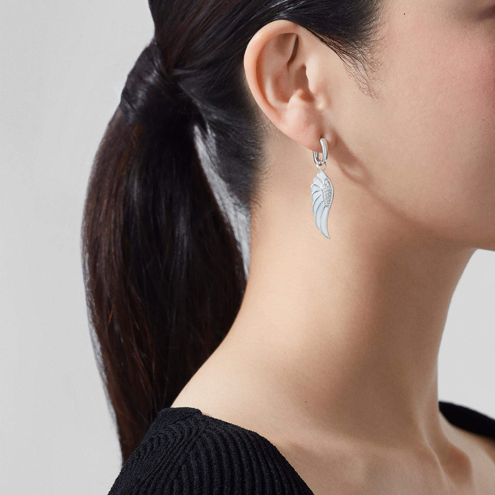 Boucles d'oreilles en émail Wings Reflection Winter - 2014697