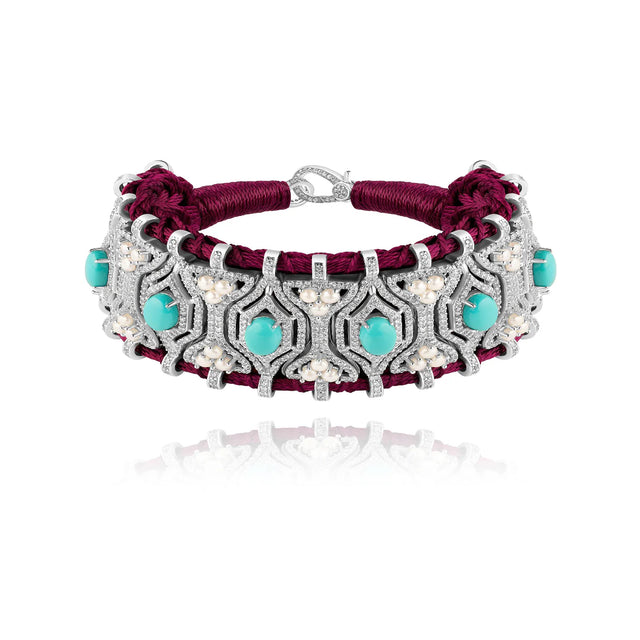 Bracelet Van Den Abeele Horizonte Vignes - Turquoise