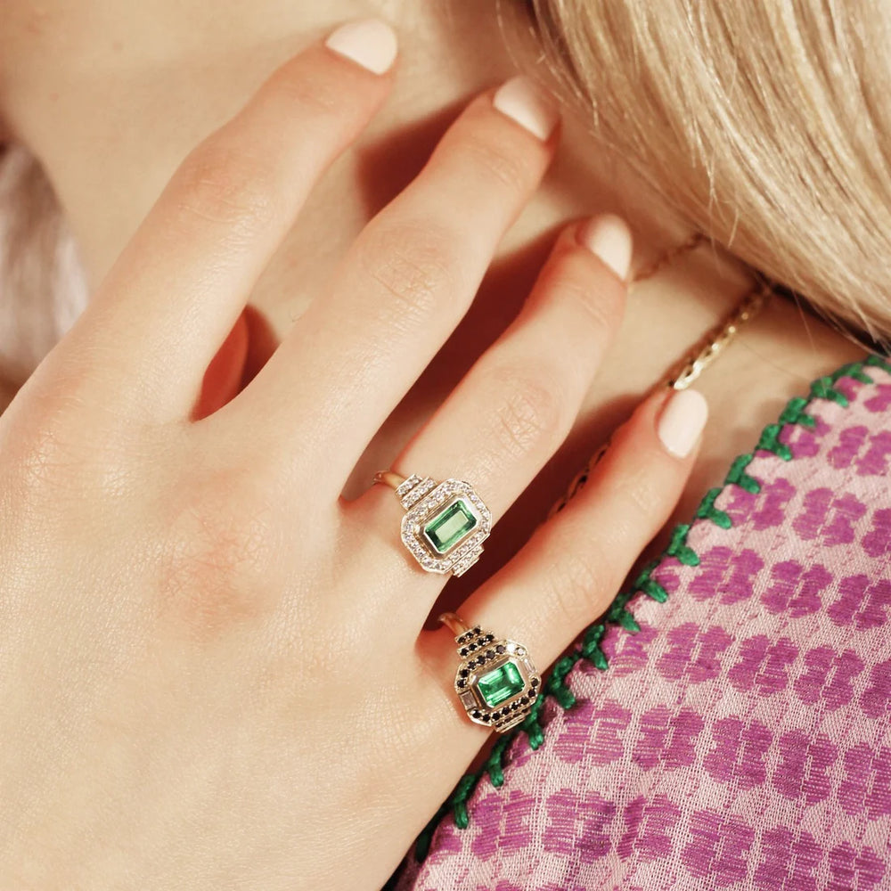 Bague Van Den Abeele Pandorre Tourmaline verte