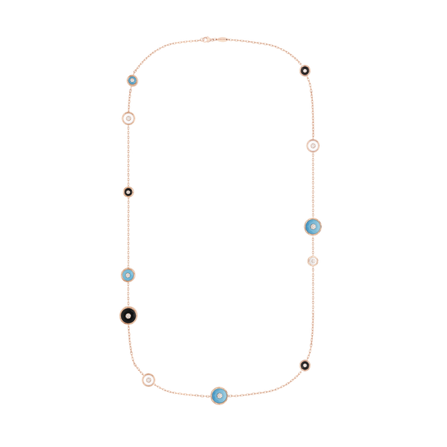 Collier Korloff Je Play or rose et diamants 12 ronds - JJPLN02PG/OCOCTU-J