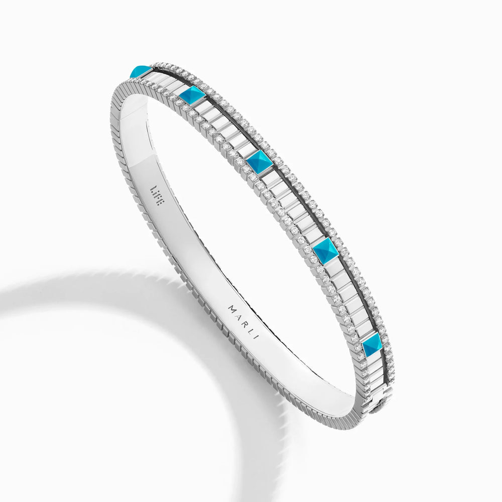 Bracelet à charnière en diamant LIFE VIE-B1WGTQ