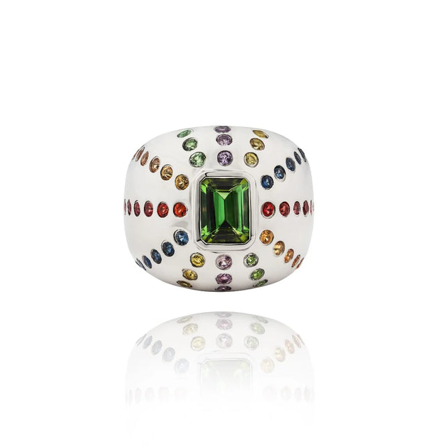 Bague Van Den Abeele Marteen Argent - Rainbow