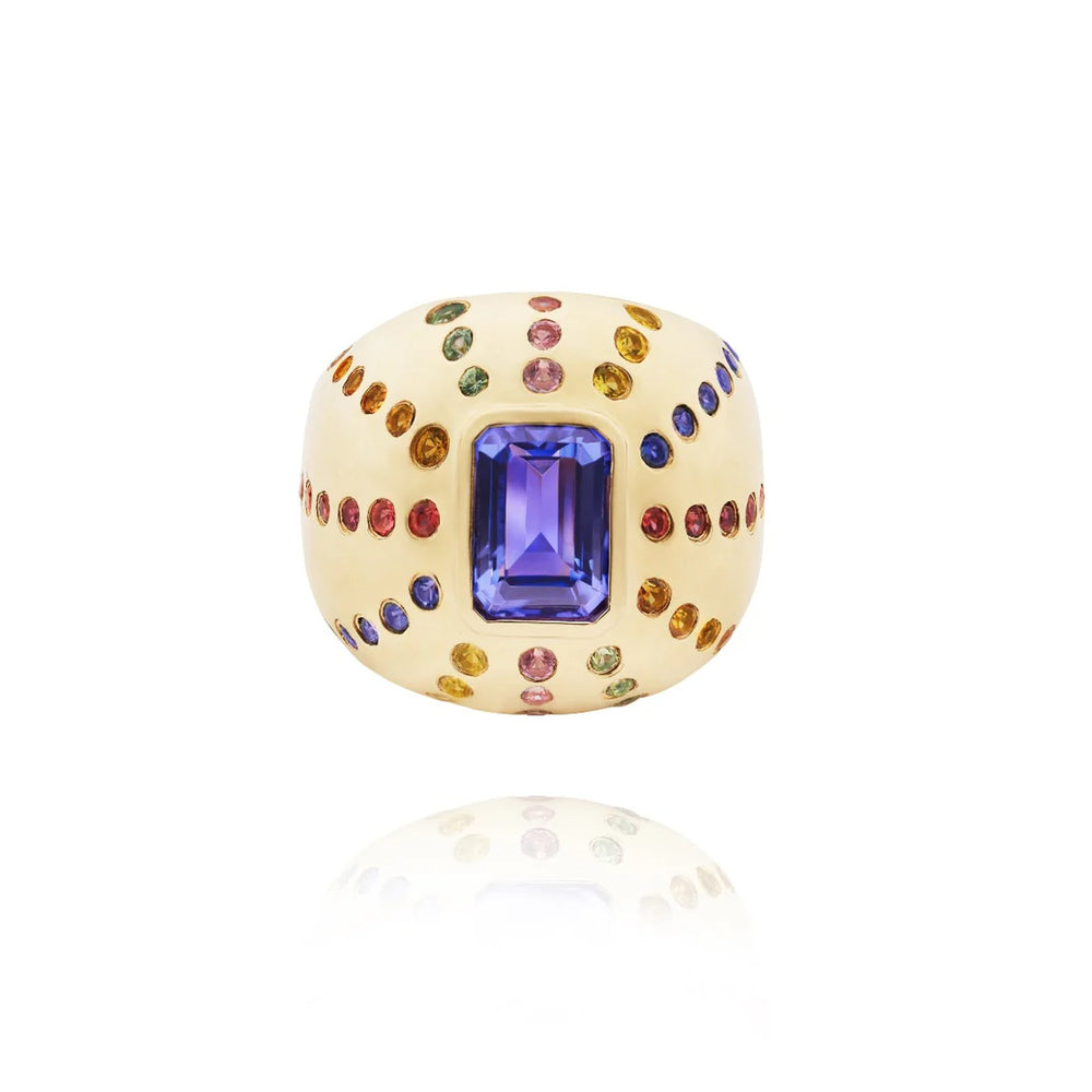 Bague Van Den Abeele Marteen Or tanzanite - Rainbow