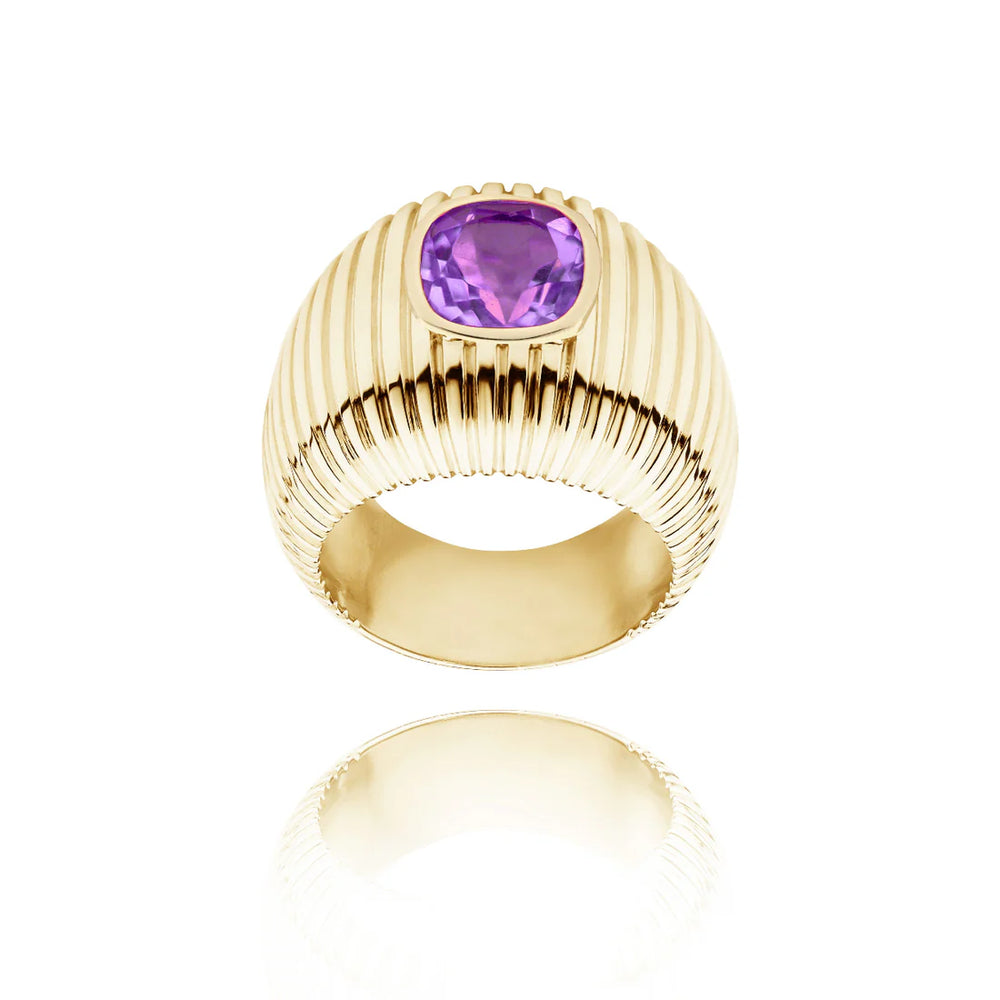Bague Van Den Abeele Michelle Améthyste taille coussin