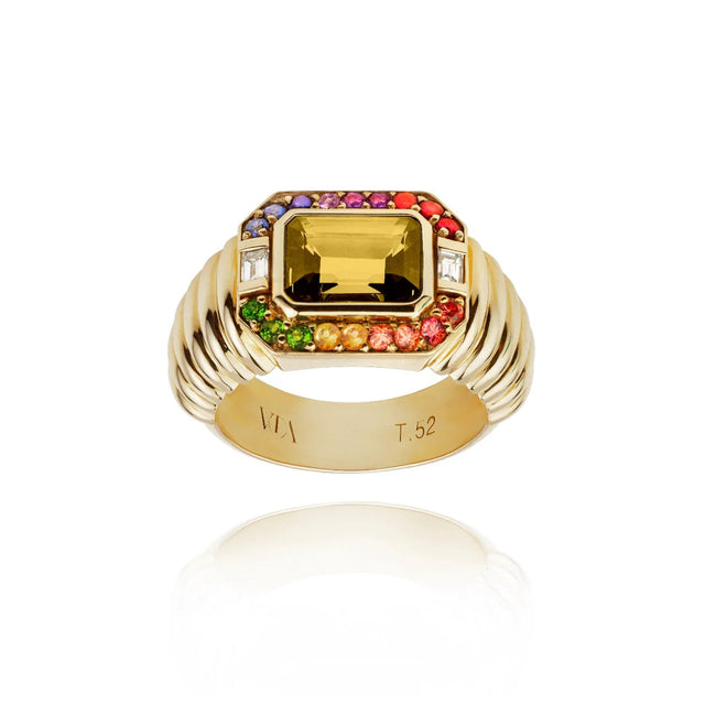 Bague Van Den Abeele Macy Or, Citrine