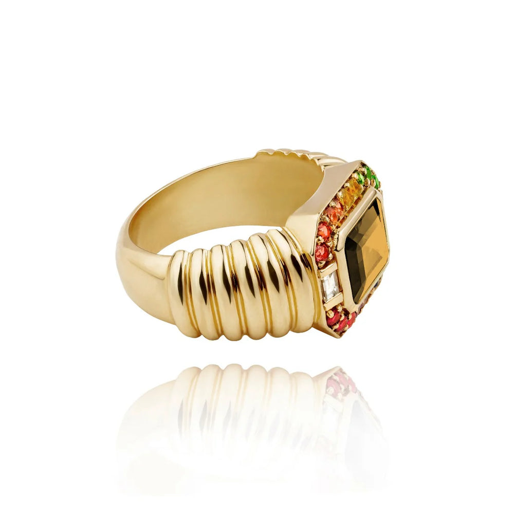 Bague Van Den Abeele Macy Or, Citrine