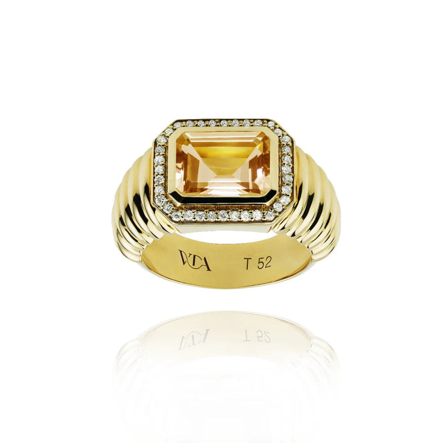 Bague Van Den Abeele Marly or, citrine