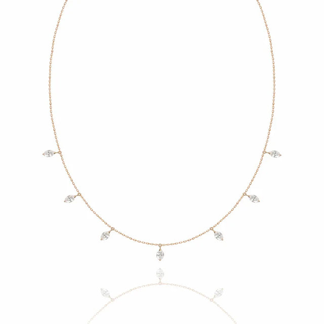 Collier Van Den Abeele marquise or rose