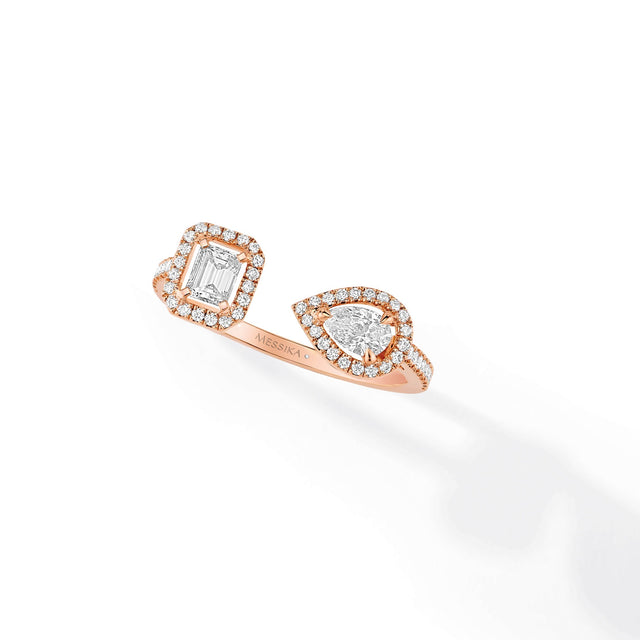 Bague diamant or rose femme My Twin Toi & Moi 06471-PG