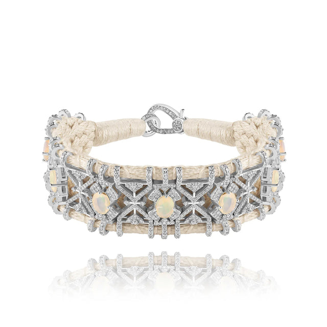 Bracelet Van Den Abeele Palmas Vanille - Opale