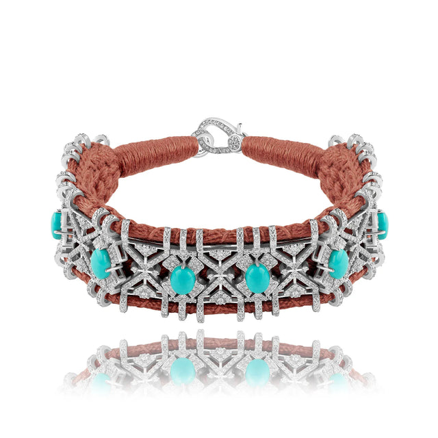 Bracelet Van Den Abeele Palmas Blush - Turquoise