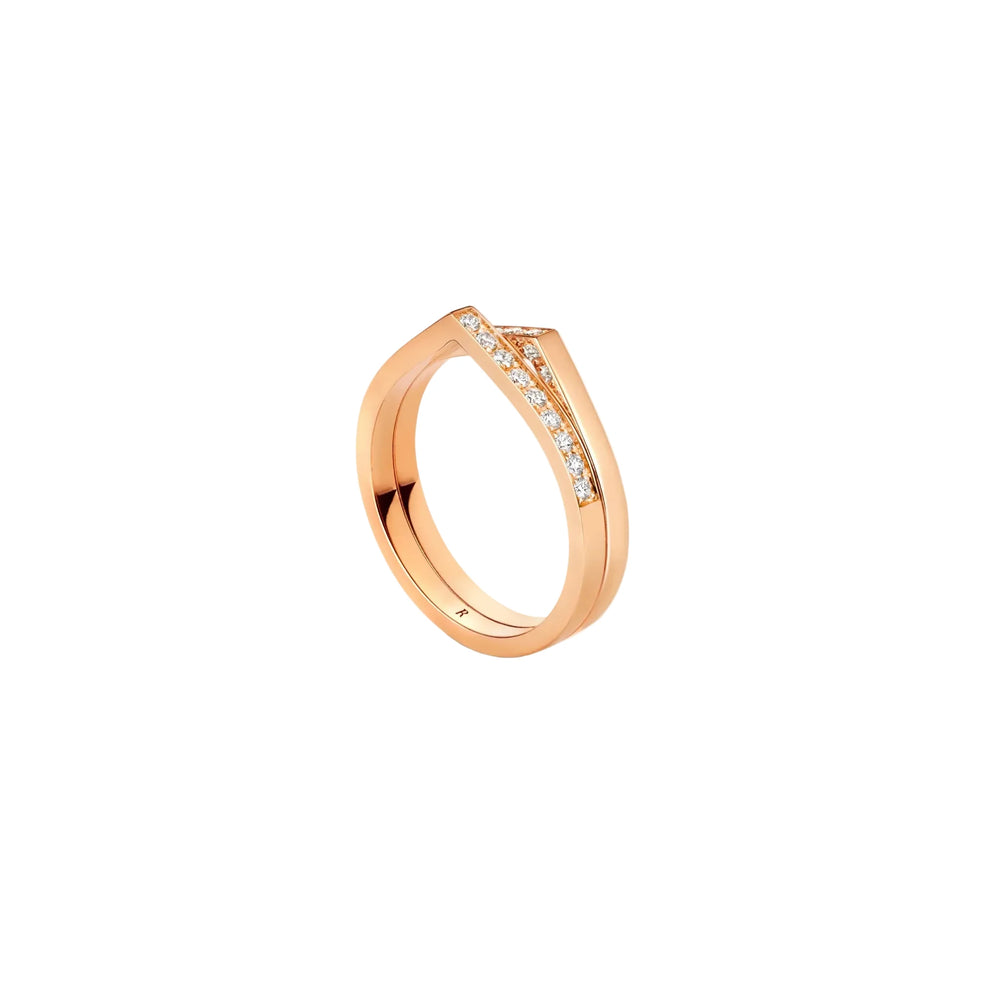 Repossi Antifer ring in plain white gold, 4 rows - RAF0BEWG00000