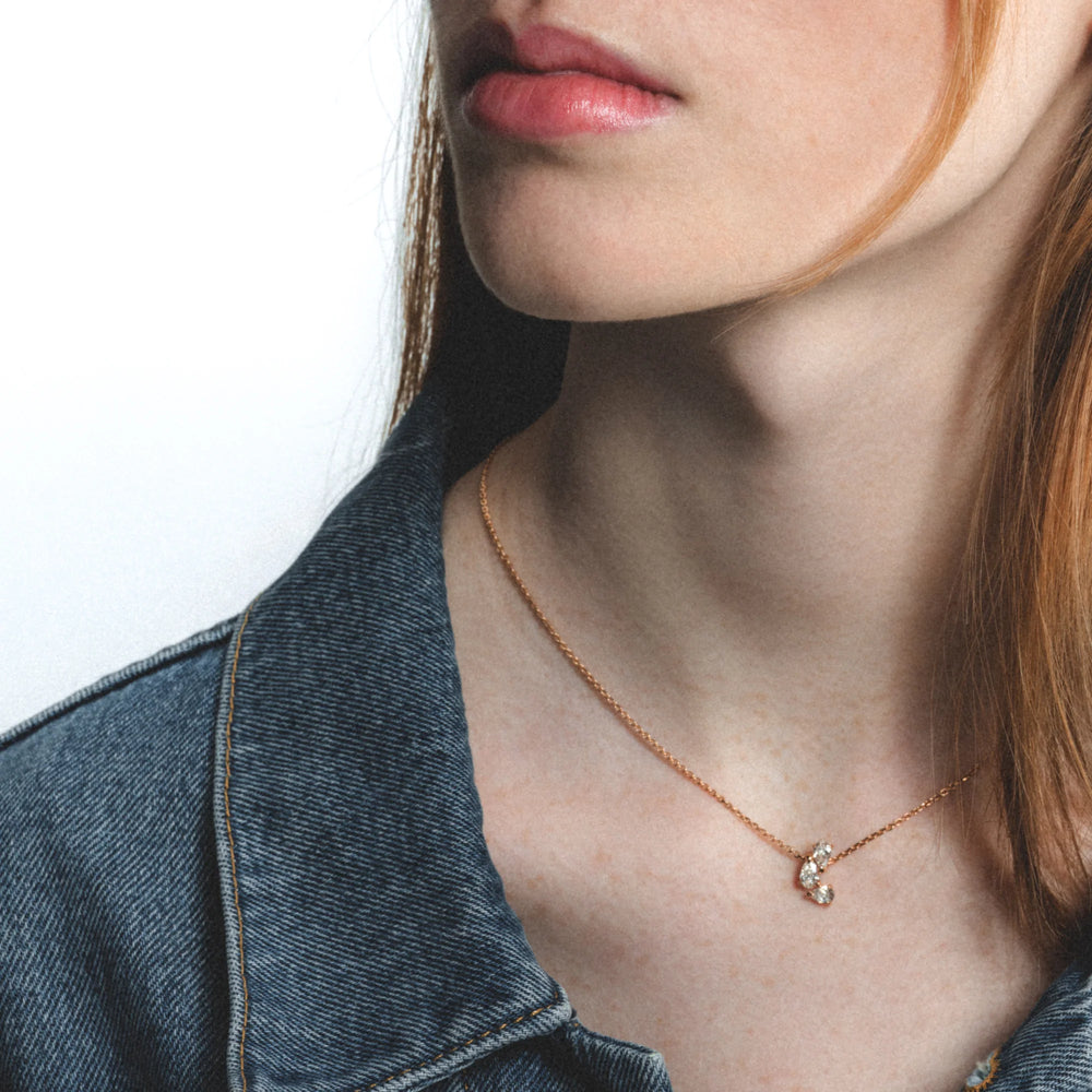 White Gold Suspended Setting Pendant - PSV1ACWG00000