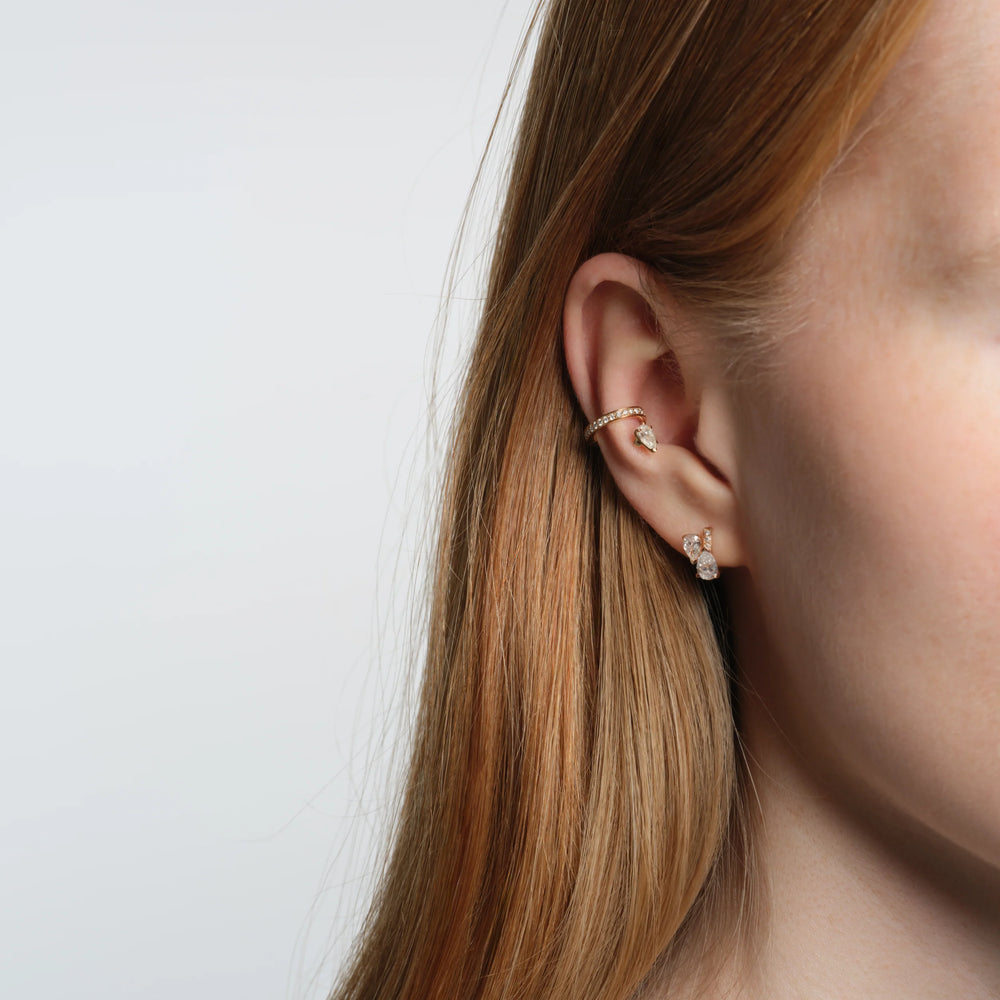 Repossi rose gold "serti sur vide" earring - EHA3ADPG00000