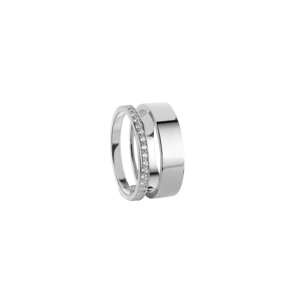 Repossi Berbere 2-row ring in white gold - RMO0AAWG00000