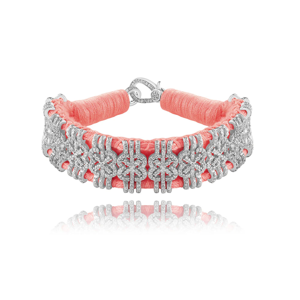 Bracelet Van Den Abeele Salvador corail fluo